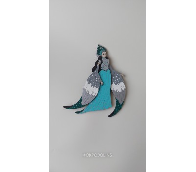 Елочная игрушка Принцесса-Лебедь