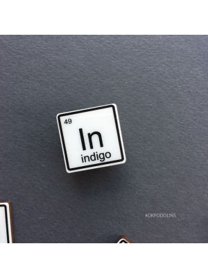 Брошь Химический Элемент Indigo