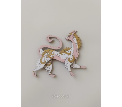 Елочная игрушка Китайский дракон дракон-кот