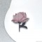 Брошь Роза силуэт пыльно-розовая