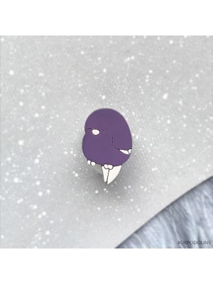 Миниброшь Попугайчик маленький фиолетовый